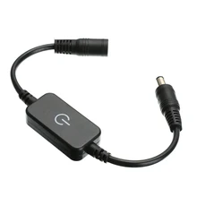 Светодиодные ленты панель регулировки яркости подсветки Яркость Управление светодиодный диммер переключатель 1Key Диммер 12 V-24 V 4A светильник переключатель регулировки 3528 5050