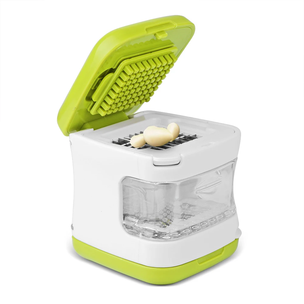 

Multifunction Plastic Garlic Press Presser Crusher Slicer Grater Dicing Slicing And Storage Kitchen Vegetable Tool