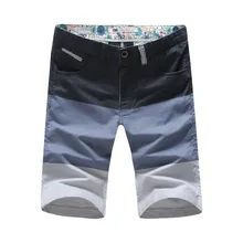Мой Fashioner Фирменная Новинка Лето Smart повседневные, из чистого хлопка полосатые шорты Для мужчин джинсовые рваные модные шорты в уличном стиле Для мужчин брюки