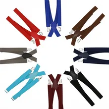 Для мужчин 4 зажимы подтяжек X-back высокие эластичные деловой подарок для мужчины подтяжки для женщин Мужская мода рубашка Brace 2 см ширина повседневная одежда