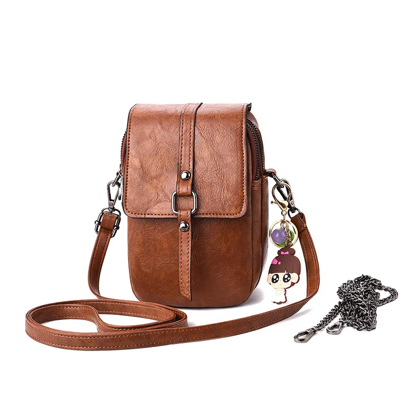 

Black Put Mobile Phone Real Summer Small Bag Woman 2019 Woman Package Small Fresh Joker Lovely Single Shoulder Messenger B157