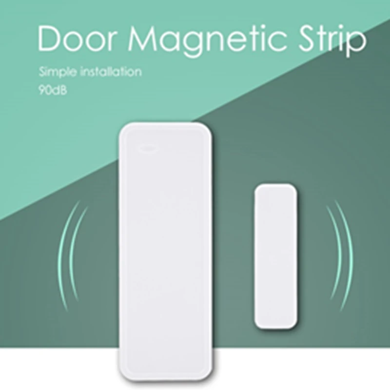 

GS-WDS07 Door Window Sensor Wireless Burglar Alarm with Magnetic Strip Sensor Detector 433MHz for Security Alarm Home System