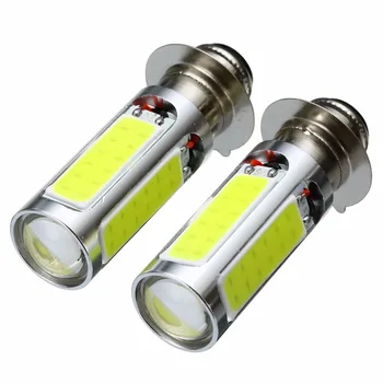 

Treyues 2pcs White H6M 20W 12V 5COM LED Headlight 250 PX15d P15D25-1Light Bulbs For Motorcycle Scooter ATV Auto Car