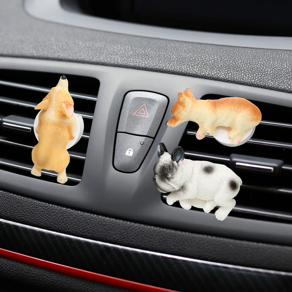 Auto Fragrance Ornament Car styling Puppy Pet Air Freshener Air