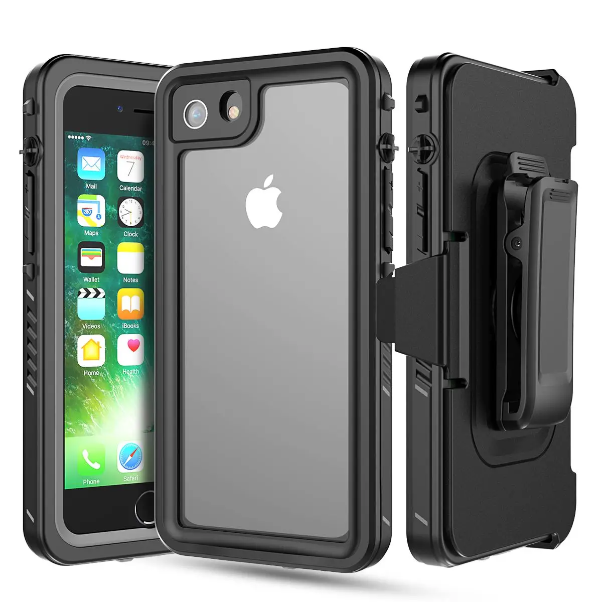 Для iPhone 6 6s 7 8 X Xs чехол для телефона 360 градусов Защита противоударный