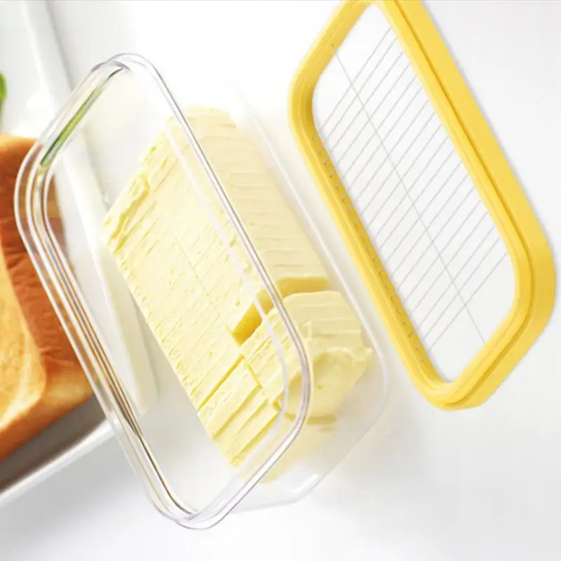 

Butter Box Cheese Cutting Crisper Sealed Rectangular Storage Box
