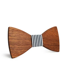 Европейский и американский Тренд Брендовая с деревянной галстук бабочка, Простые Модные повседневные аксессуары из дерева