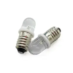 Теплый белый E10 винт светодио дный легкие бусы DC 3 В 3,8 В 4,8 В старый маленький фонарик лампы 4000-6000MCD 10 шт./лот
