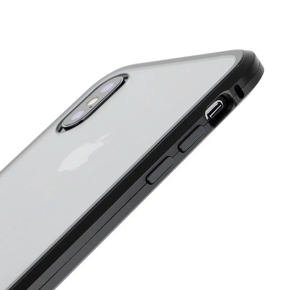 Роскошный Магнитный чехол для iPhone 11 pro max металлический стеклянный iphone x/xs/6/6s/7/8 plus