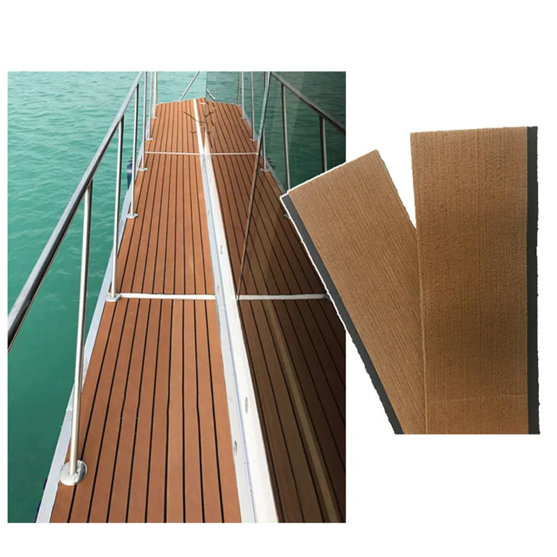 

Universal Faux Boat Yacht Sheet Flooring Foam Teak Decking EVA Foam Marine Anti Skid Vehicle Pad Self Adhesive Mat Accessories