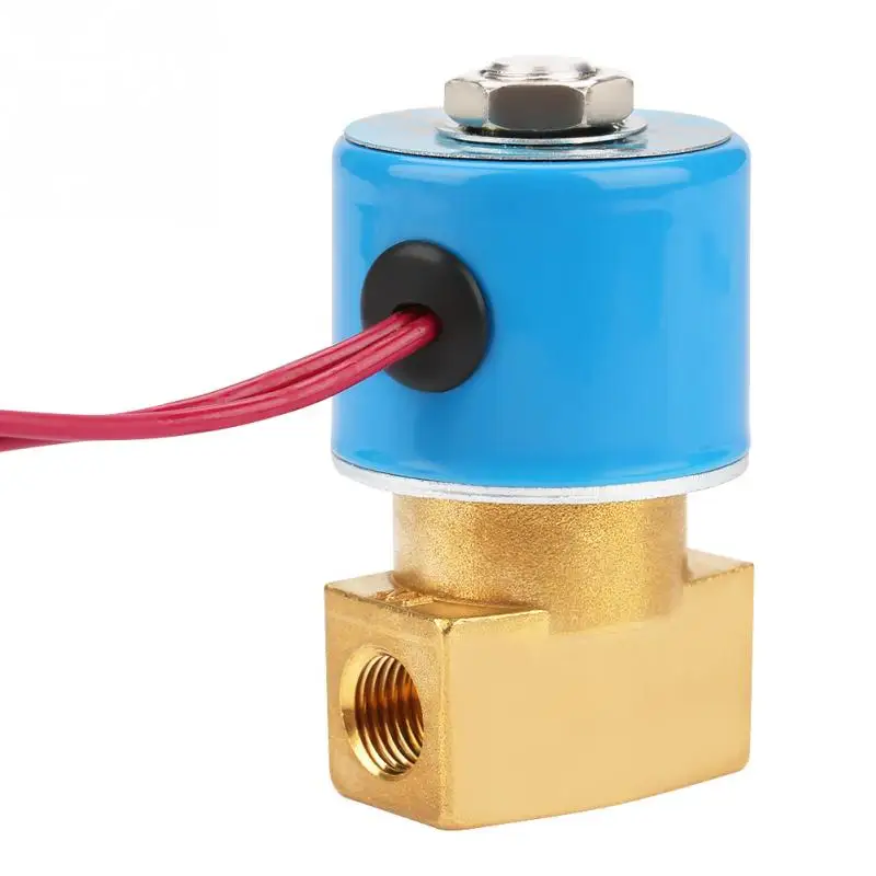 

2 Way Electromagnetic Valve G1/4" High Pressure Valve Direct Action Brass N/C KSD Solenoid Valve 0-1Mpa valvula