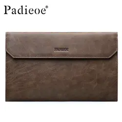 Padieoe сумка мужская клатч canvas натуральная кожа кошелек клатч мужской винтажная модная