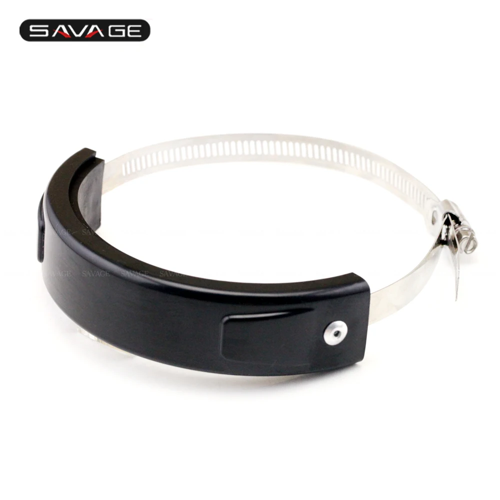 

Hot-sale Universal 100mm-140mm Round/oval Akrapovic Exhaust Protector Can Cover Motorcycle Accessories