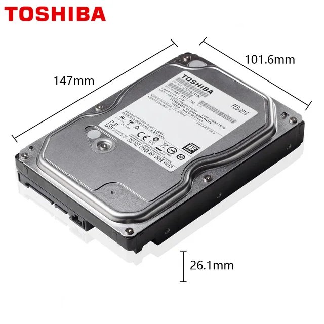 TOSHIBA 1TB Video Surveillance Hard Drive Disk DVR NVR CCTV Monitor HDD HD Internal SATA III 6Gb/s 5700RPM 32MB 3.5" harddisk 2
