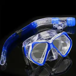 Новое оборудование для подводного плавания темно-синего цвета 40 см/15,6 "(прибл.) маска для дайвинга + сухой набор для подводного плавания