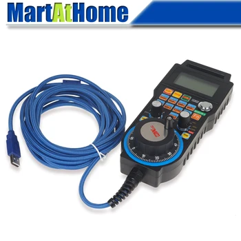 CNC 4/6 Axis Mach3 5M USB Manual Pulse Generator MPG Pendant Handwheel Controller 100PPR Encoder CNC 4/6 Axis Mach3 5M USB Manual Pulse Generator MPG Pendant Handwheel Controller 100PPR Encoder