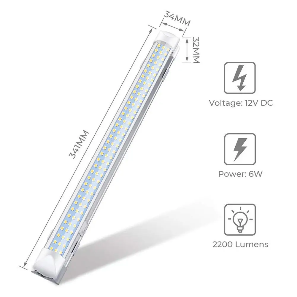 SOLLED 2 шт. DC12V 6 Вт 108 светодиодов освещение интерьера лампа ночник для автомобиля