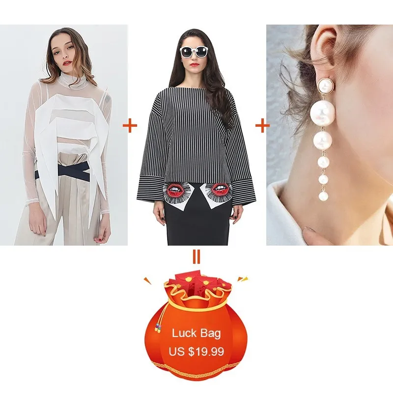 TWOTWINSTYLE 3 шт./лот распродажа 2019 модная Лоскутная водолазка с оборками топ вырезом