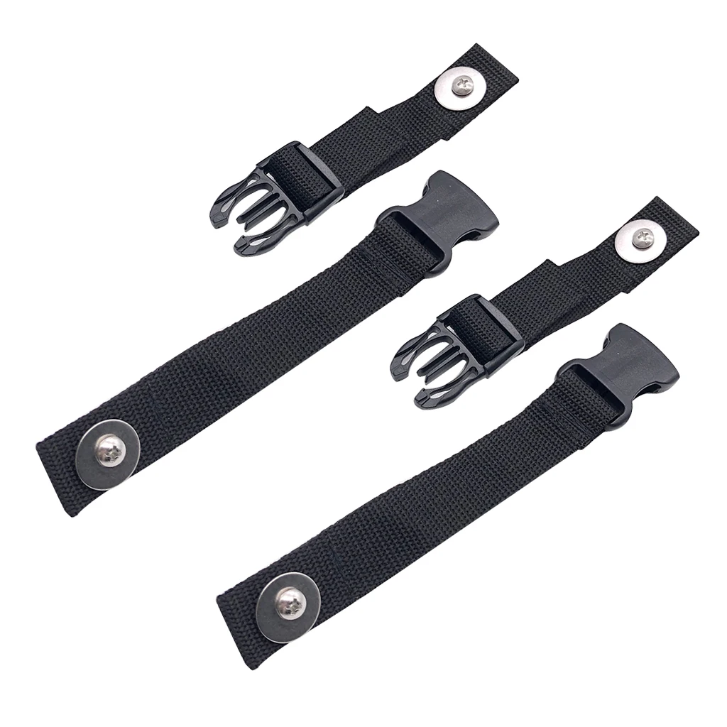 

2pcs Kayak Center Console Lid Strap Webbing Holder with Quick-Release Buckle and Mounting Screws