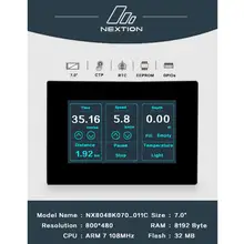 Nextion Улучшенный NX8048K070-011C полноцветный емкостный сенсорный дисплей HMI с корпусом USART TFT lcd модуль