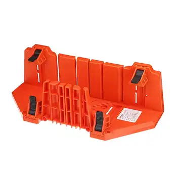 

14'' Plastic Mitre Box Saw Cabinet Case Multifunctional Woodworking Oblique Angle Hand Clip Cutting Tools Carpentry Accessories