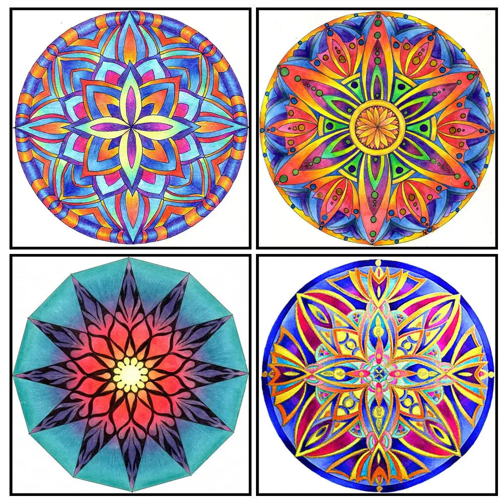 

5D Diy Diamond Painting Full Square Diamond Embroidery Round Mandala Rhinestone Mosaic Painting Home Decor