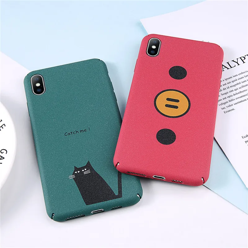 Lovebay Hard Cover For iPhone 6 6S 7 8 Plus X XR XS Max Pantone Cat Cute Cartoon English Letter Pig Human People Face Phone Case Lovebay Hard Cover For iPhone 6 6S 7 8 Plus X XR XS Max Pantone Cat Cute Cartoon English Letter Pig Human People Face Phone Case