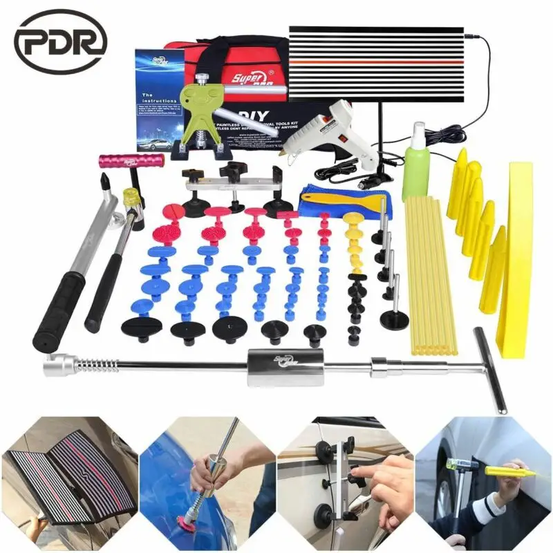 

Surper PDR Tool Sets Dent Repair Removal Puller PDR Tools Dent Removal Tools Kit For Repair Tools the car