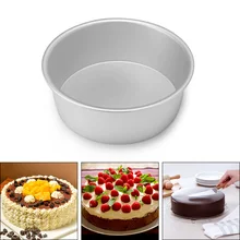 4/6/8 polegada liga de alumínio redonda bolo molde chiffon bolo cozimento pan pudim cheesecake molde conjunto