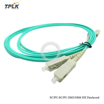 

2019 AliExpress hottest 50pcs 2M Patch Cord Cable SC PC-SC PC OM3-OM4 DX Optical Fiber patch cord 3.0mm Singlemode 9/125 Duplex