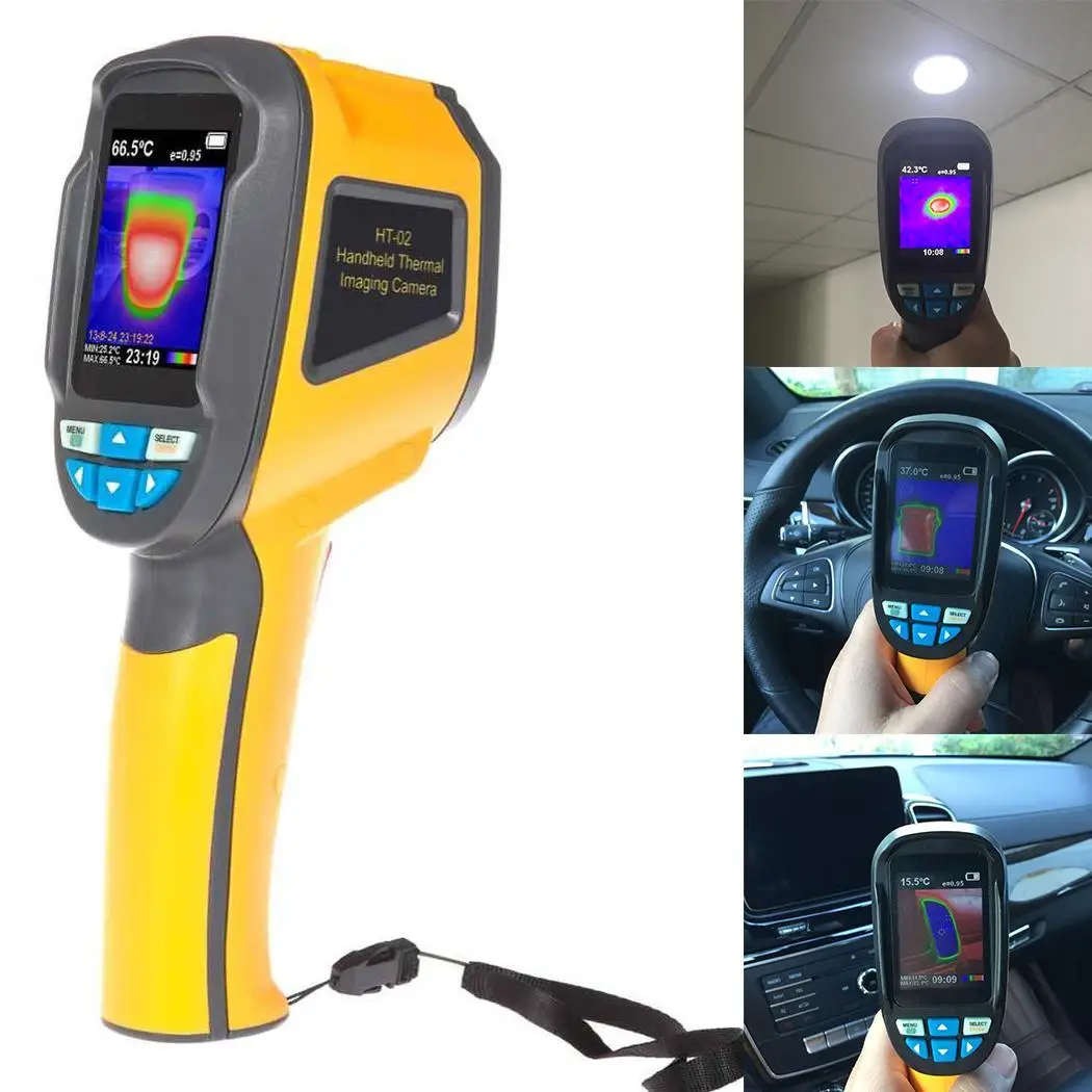 

New Thermal Imaging Camera Digital IR Thermometer Pyrometer Thermostat outdoor termometre With image capture key Color Screen
