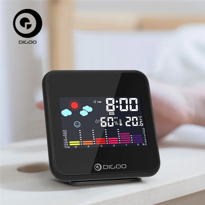 

Digoo DG-C15 Wirelss Weather Forecast Station USB Hygrometer Humidity Thermometer Temperature Weather Station Alarm Clock New