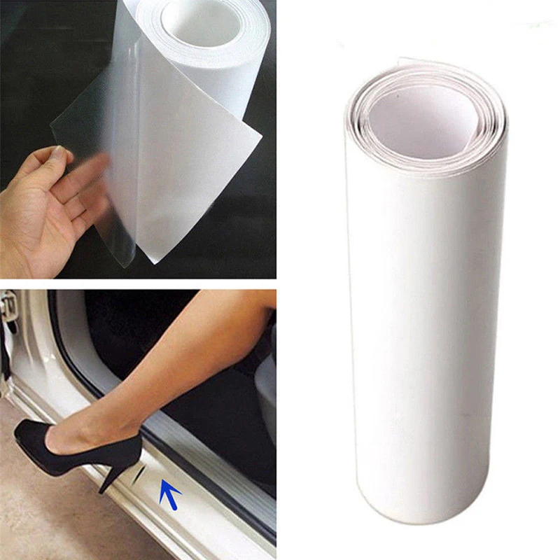 

15*300cm Clear Car Door Sill Edge Paint Protection Vinyl Film Sheet Anti Scratch