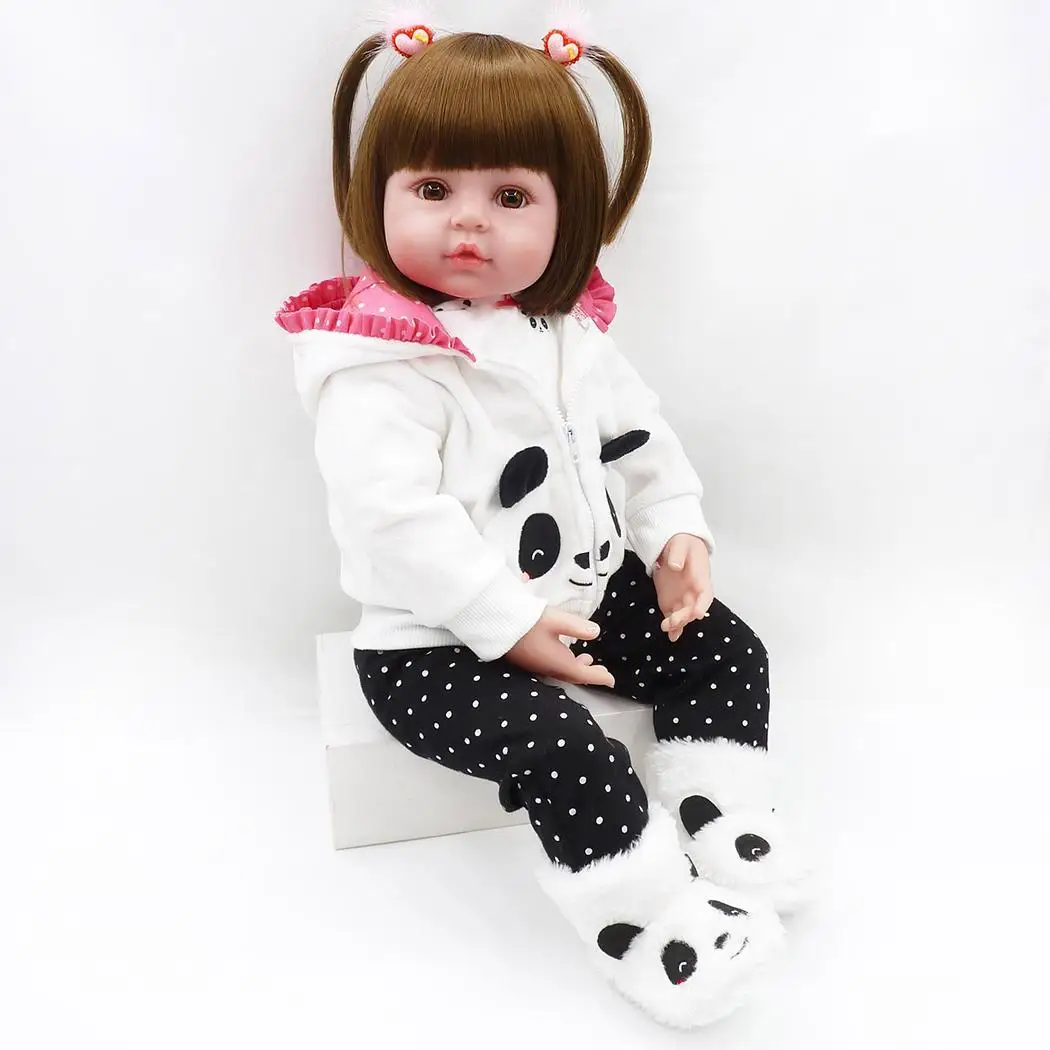 

2 pcs NPK silicone reborn baby girl dolls pink 47cm/60cm newborn baby princess toddler dolls toys for child gift