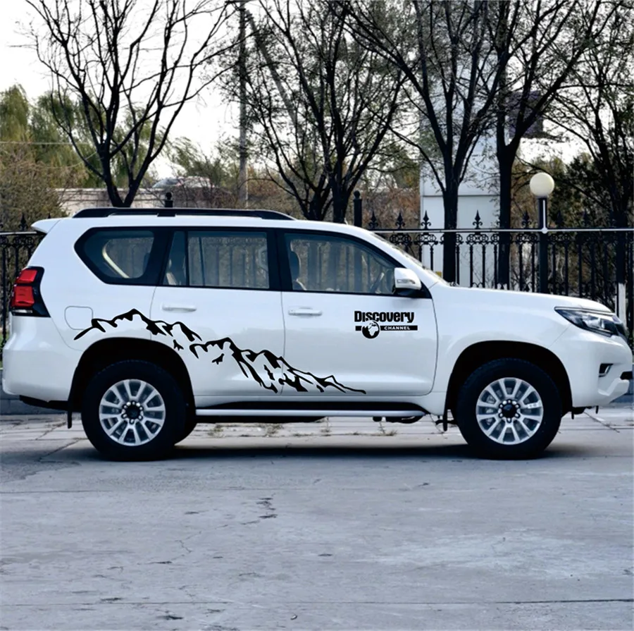 Новый Черный Горный стиль автомобиля двери бокового декора стикер Авто тела s
