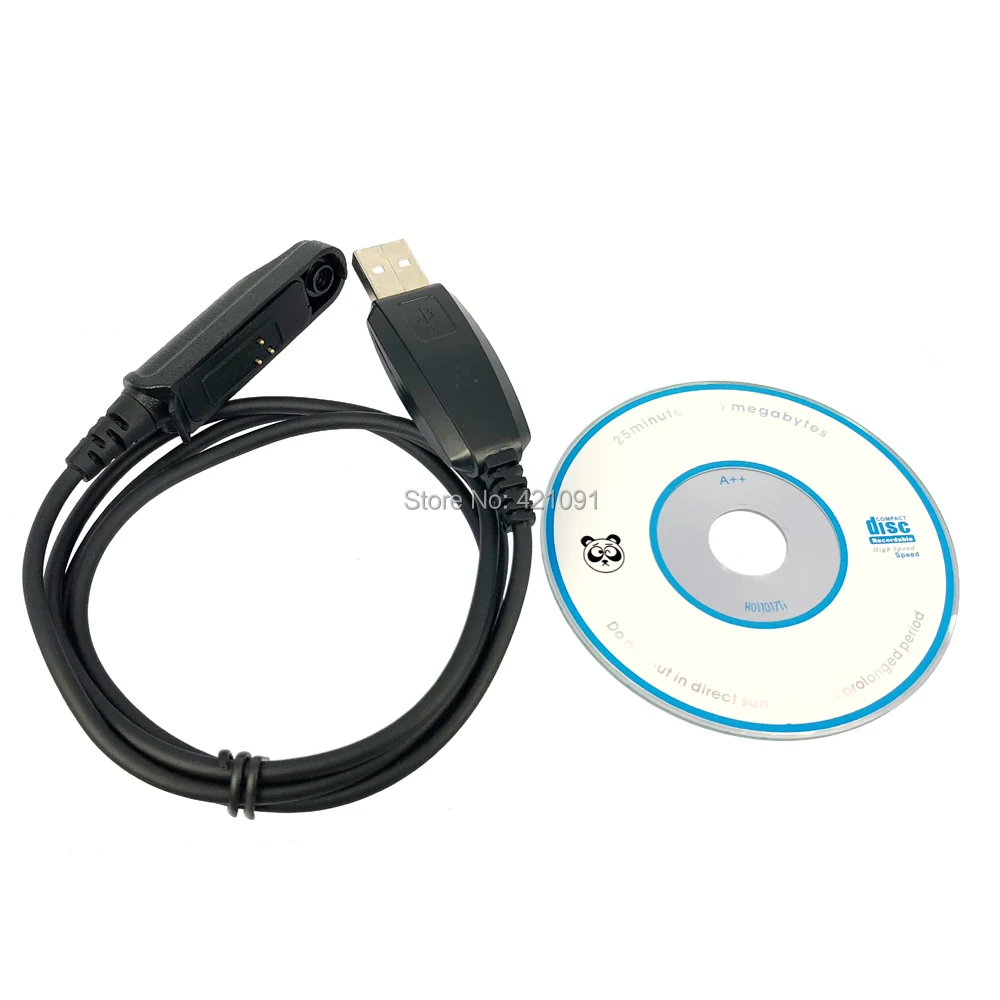 USB кабель для программирования BaoFeng UV 9R Plus GT 3WP BF A58 XR 9700 Walkie Talkie с драйвером CD|Рации|