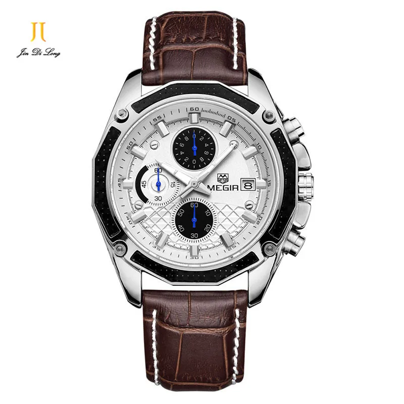 

2018 Luxury Brand Men Leather Business Wristwatches Man Casual Waterproof Watch Quartz Watches relogio masculino