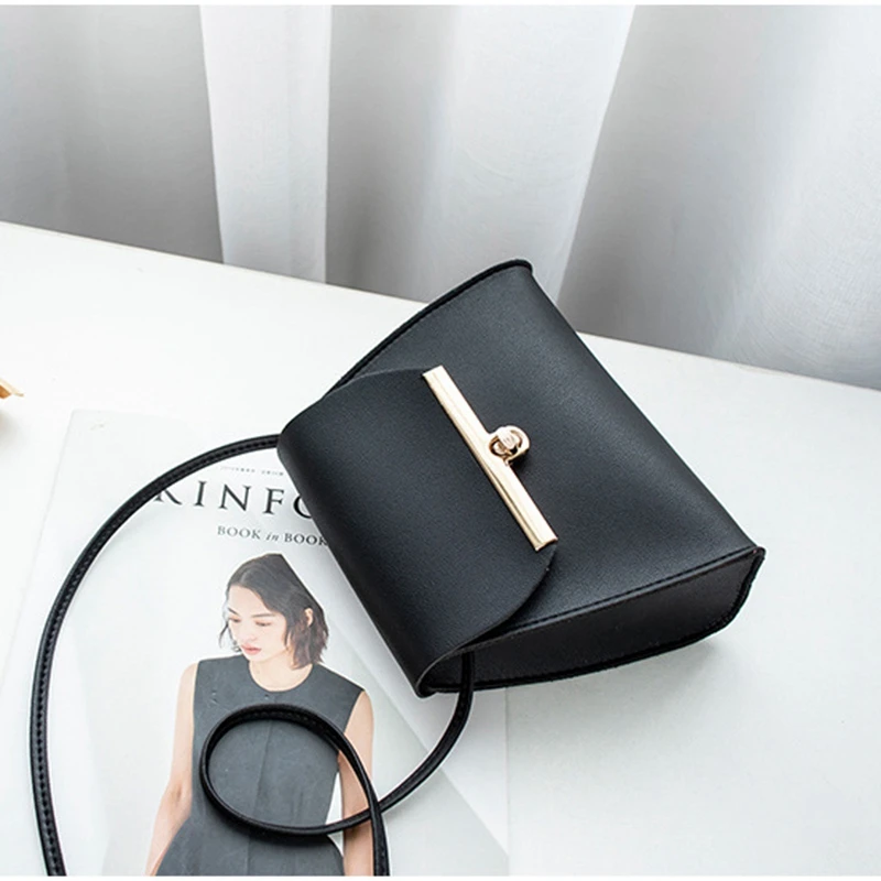 Simple Flap Shoulder Pu Leather Bags Women Girls Pure Color Mini Messenger Chest Bag Crossbody Handbags Simple Flap Shoulder Pu Leather Bags Women Girls Pure Color Mini Messenger Chest Bag Crossbody Handbags
