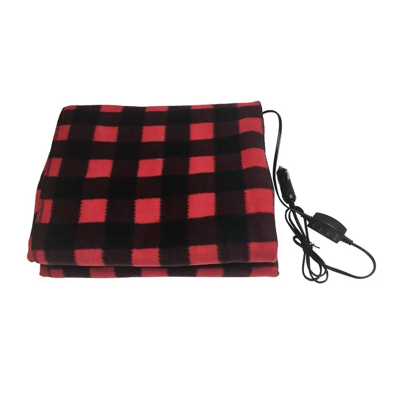 145*100cm Lattice Energy Saving Warm 12v Car Heating Blanket Autumn And Winter Electric Blanket Car Accessories