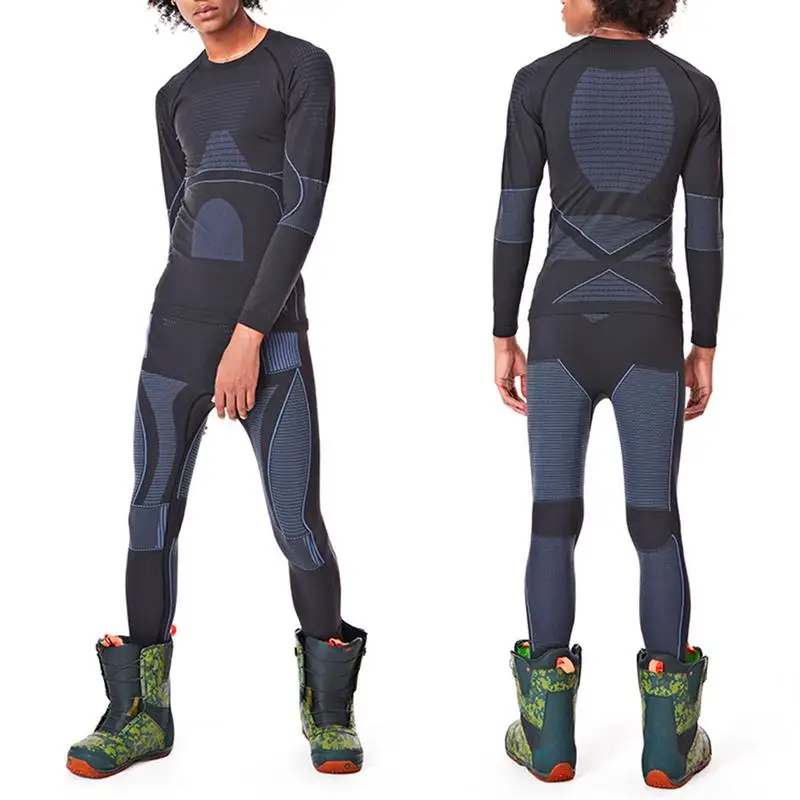 

Thermal Skiing Underwear Sets for Men Warm Up Ski Snow Shirts and Pants Quick Dry Clothing For Winter Outdoor Sports Underwear