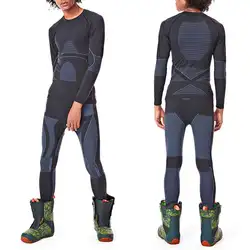 Комплекты термобелья для лыжного спорта для мужчин, теплые лыжные рубашки и брюки, быстросохнущая одежда для зимнего спорта на открытом