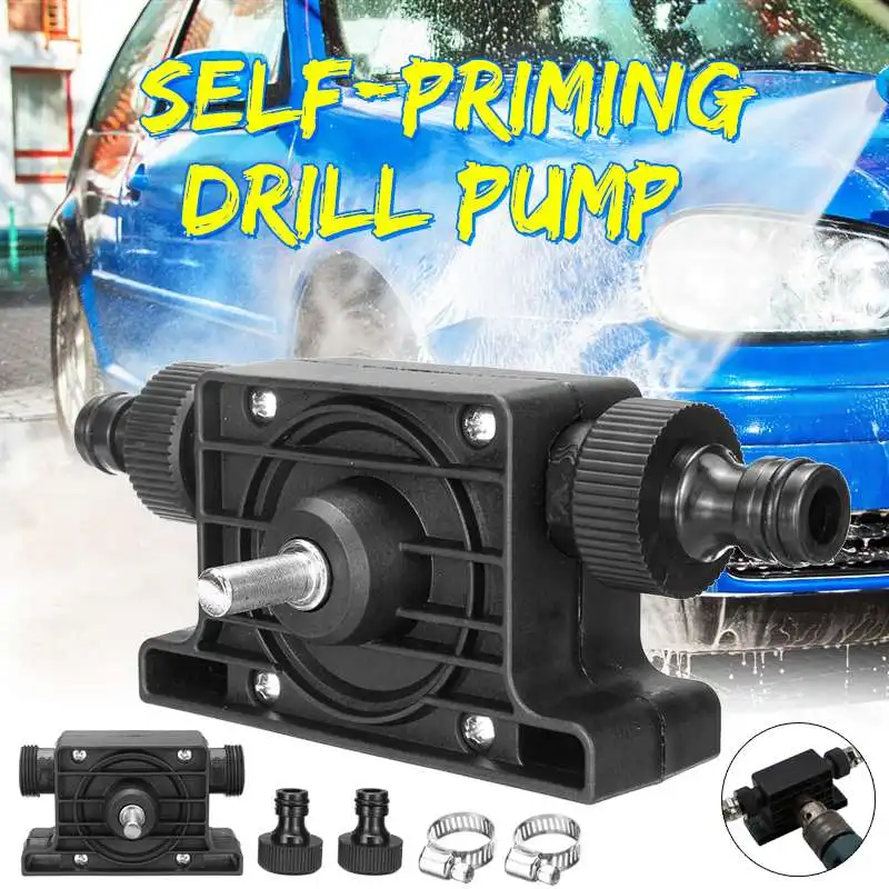 

Portable High Flow Water Pump Electric Drill Pump Self Priming Transfer Pumps Oil Fluid Water Pump