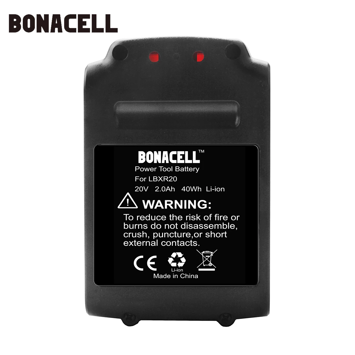 Аккумуляторная батарея bonacel 18 в/20 в 2000 мА/ч литий ионная аккумуляторная Сменный