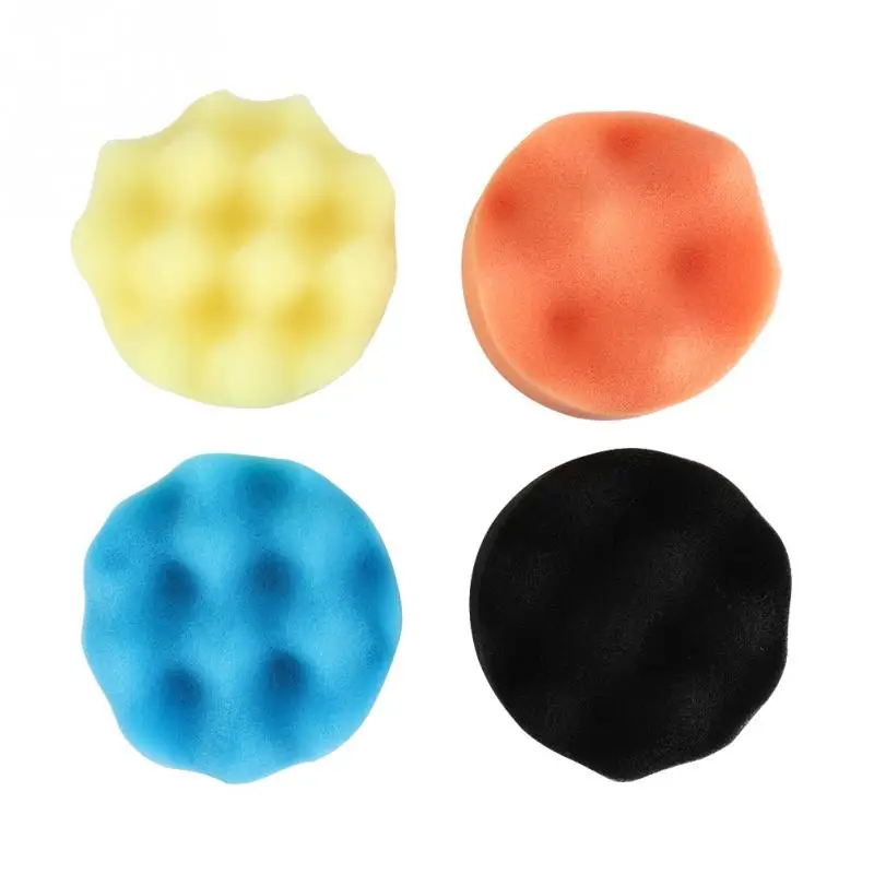

4Pcs 3 4 5 6 7 inch Car Polishing Sponge Foam Pads Buffing Wax Polisher Set Buffing Wax Polisher Set Car Accessories New