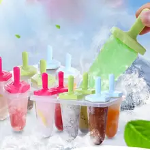 6 шт. мороженое лимонный Шоколад силиконовая форма льда кубик лоток торт инструменты помадные формы многоразовые PP безопасно для здоровья плесень набор