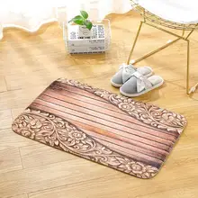 Простой фланелевый ковер спальня кухня гостиная дверь коврик на пол в ванной мягкий нескользящий коврик впитывает воду сопротивление скольжению