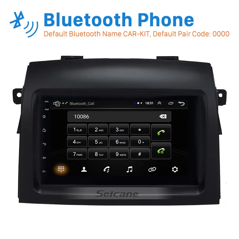 Seicane стерео HD gps Navi 2Din Android 8 1 для Toyota Sienna 2004 2005 2006 2007 2008 2009 2010 мультимедийный плеер +