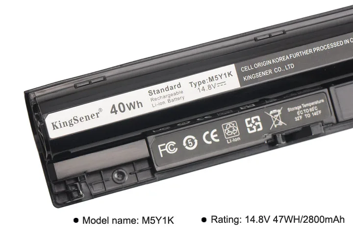 Ceny KingSener 14.8V 40WH akumulator do laptopa K185W M5Y1K do DELL Vostro 3451 3458 3551 3558 V3458 V3451 N3558 N5558 WKRJ2 GXVJ3 HD4J0