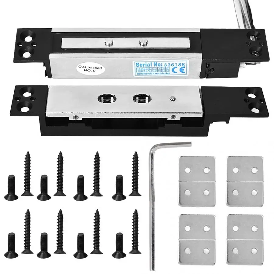 

DC12V/24V 1200kg Holding Force Embedded Electric Magnetic Lock Single Door Electromagnetic Lock on sale