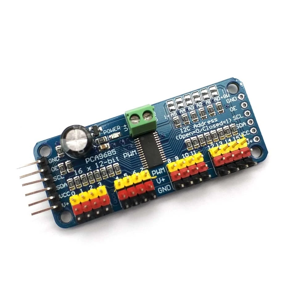 16 канальный 12 битный PWM/Servo интерфейс PCA9685 модуль Raspberry pi щит сервощит|Запасные